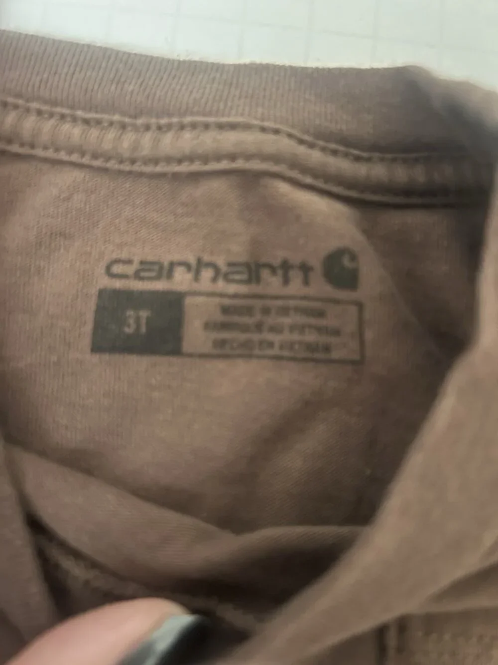 Carhartt Toddler 3T Boys Brown Tshirt Dog Lab Top Shirt Outdoor.     Ab